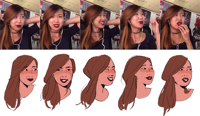 I took a video of myself talking &amp; tried to capture some different faces. This was a fun warmup exercise; tag me if you try it too!! 