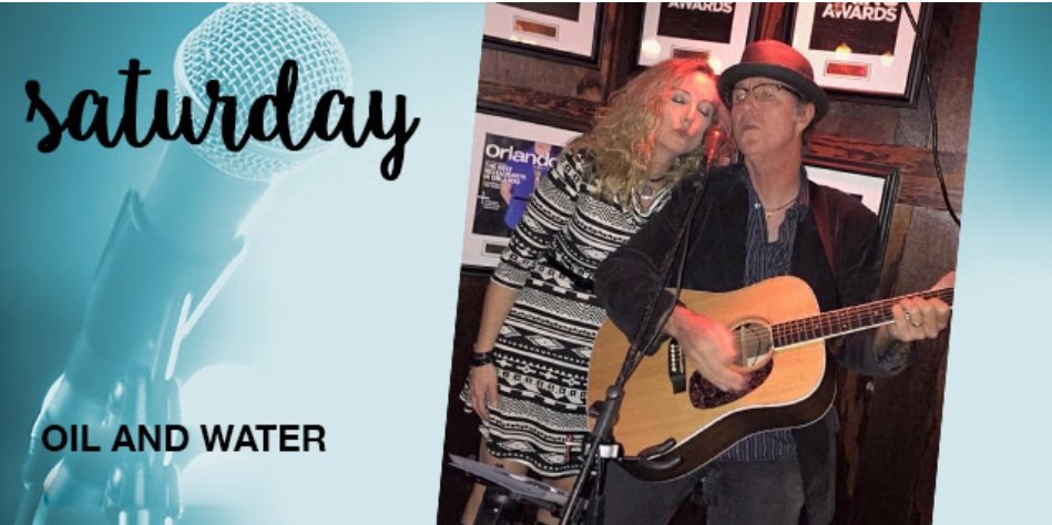 VineyardOrlando's tweet image. Oil And Water live on Saturday, July 29th from 7p - 10p