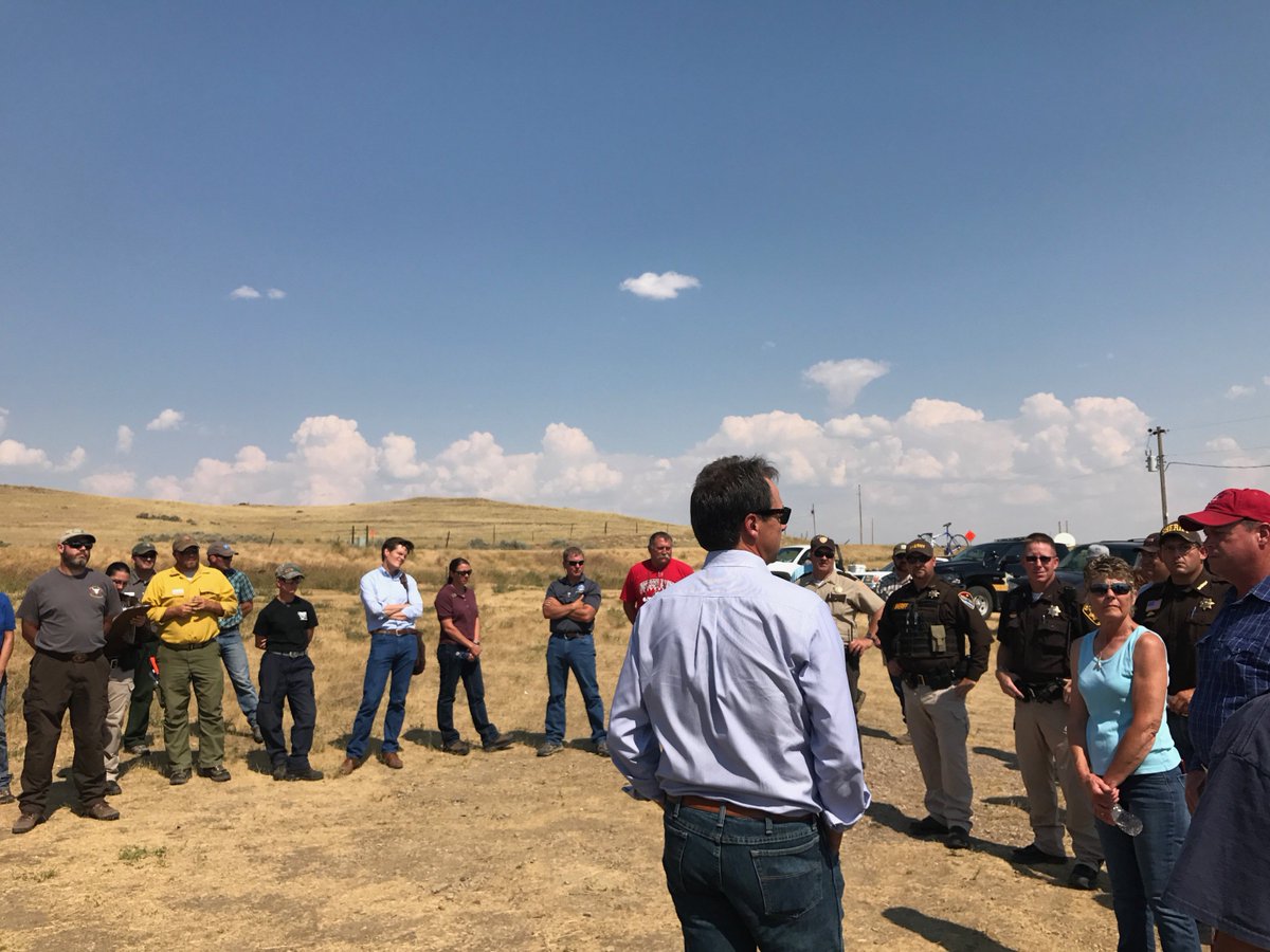 GovernorBullock's tweet photo. I got to hear directly from the men and women fighting #mtfires and folks from the communities they protect. We cannot thank you enough. https://t.co/txTJ8KFG8j