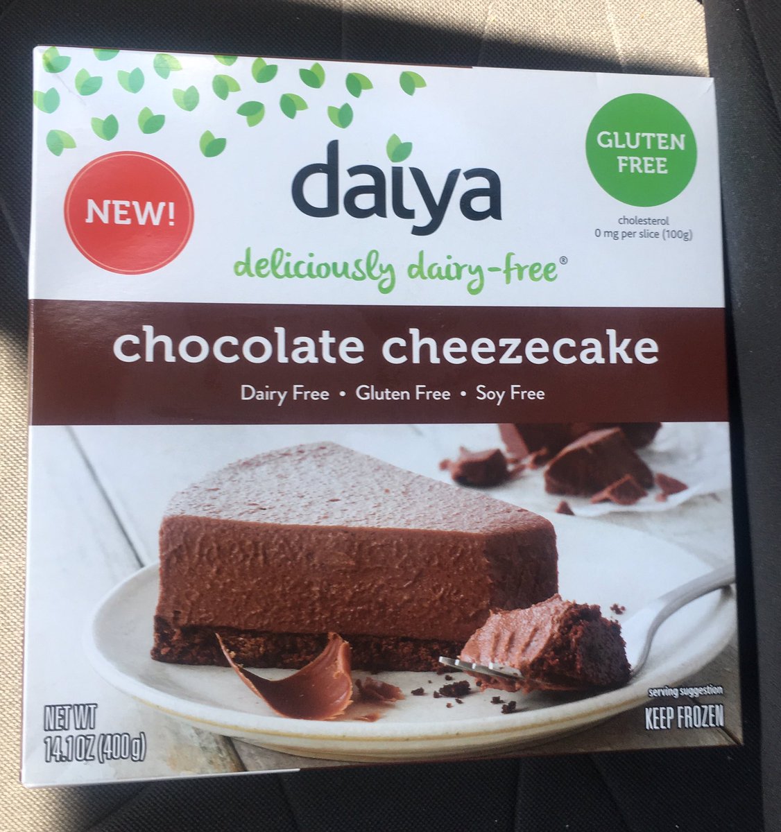 Alistdietfit's tweet photo. So here's the #alistdietfit pick for National Cheesecake Day! @daiyafoods chocolate cheesecake-dairy freee, gluten free, soy free #goodeats https://t.co/a4B2kgMFpp