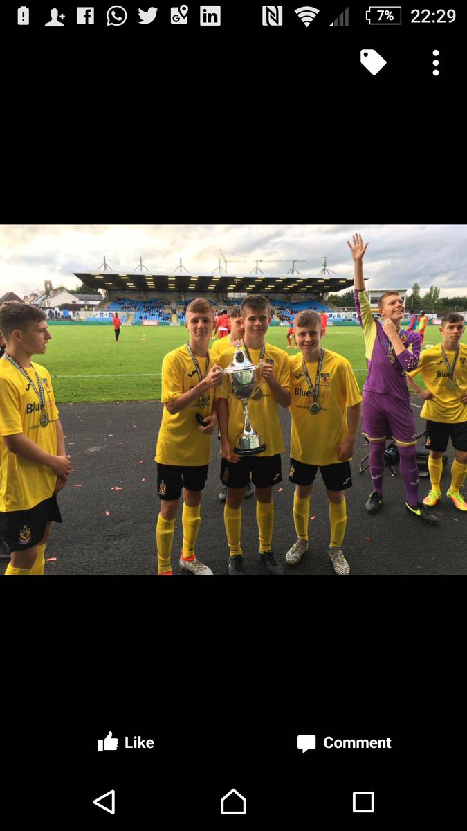 BarryBaggley's tweet photo. My son... Milk cup winner!!!  History maker. He was superb and was everyone https://t.co/ZH7y6ZeTKF