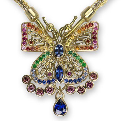 Close up of the hand fabricated gem encrusted butterfly. It flew to its new home as a 50th wedding anniversary gif… ift.tt/2vR9Ucg