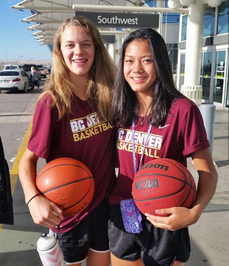 GeoffGolden's tweet photo. Said all winter 2018's Panem & Pinto (Fairview HS) were best backcourt in Colorado! Now holding their own on a national level! #BCDProud https://t.co/Oraous0rOi