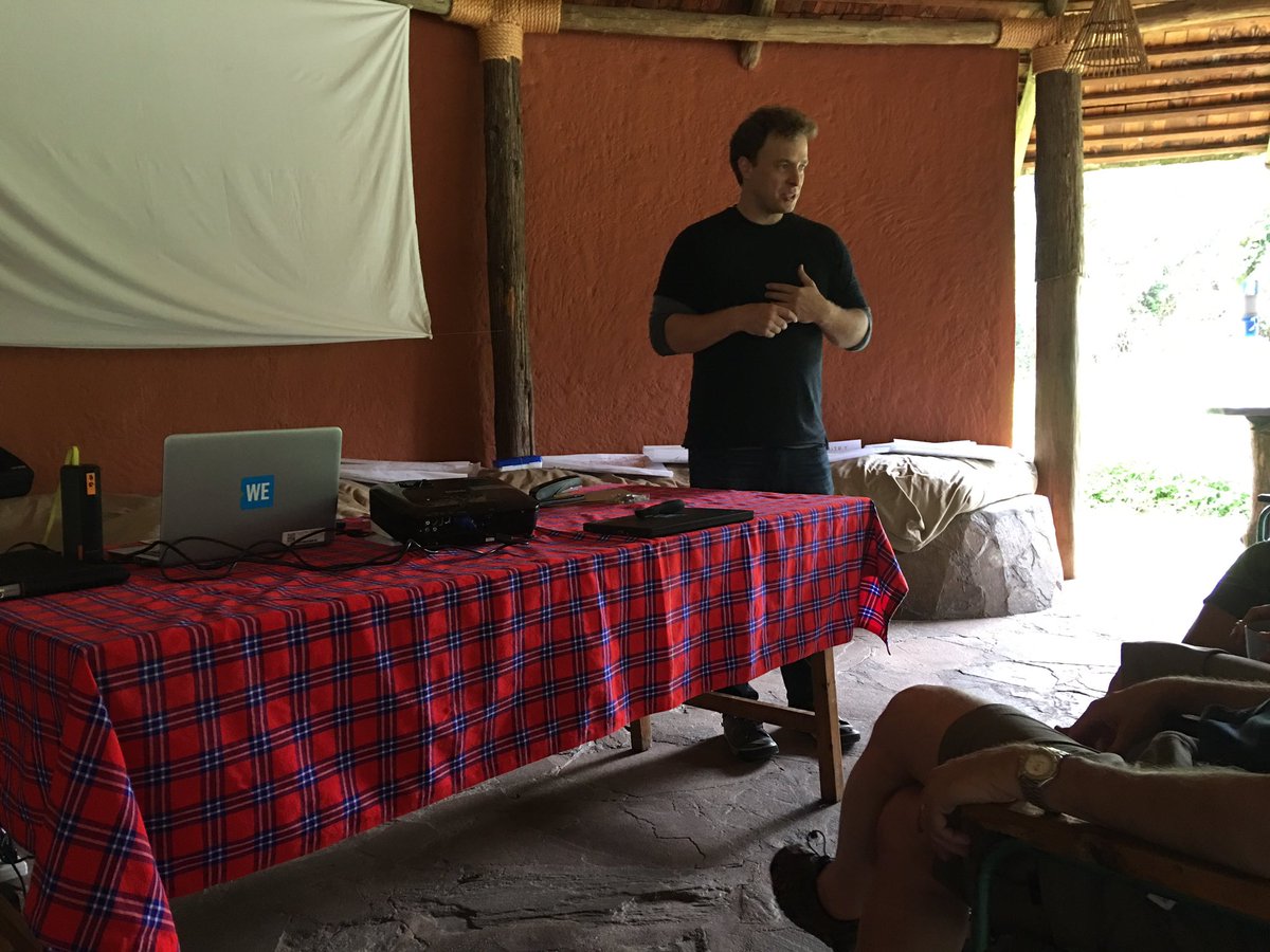 MICHAELaCACCAMO's tweet photo. During our Service trip to Kenya, Marc Kielburger speaks about pillars of WE Village program: education, water, food, health + opportunity. https://t.co/EsKo37Cjvn
