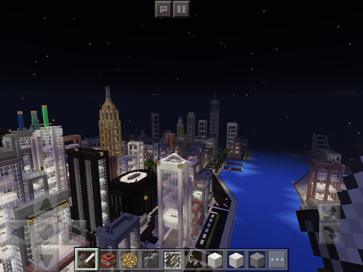 NYC_Minecraft's tweet photo. #NYC #mcpe #minecraft #minehattan #views https://t.co/BUaqox2Ahg