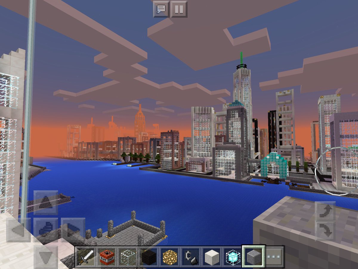NYC_Minecraft's tweet photo. #NYC #mcpe #minecraft #minehattan #views https://t.co/BUaqox2Ahg