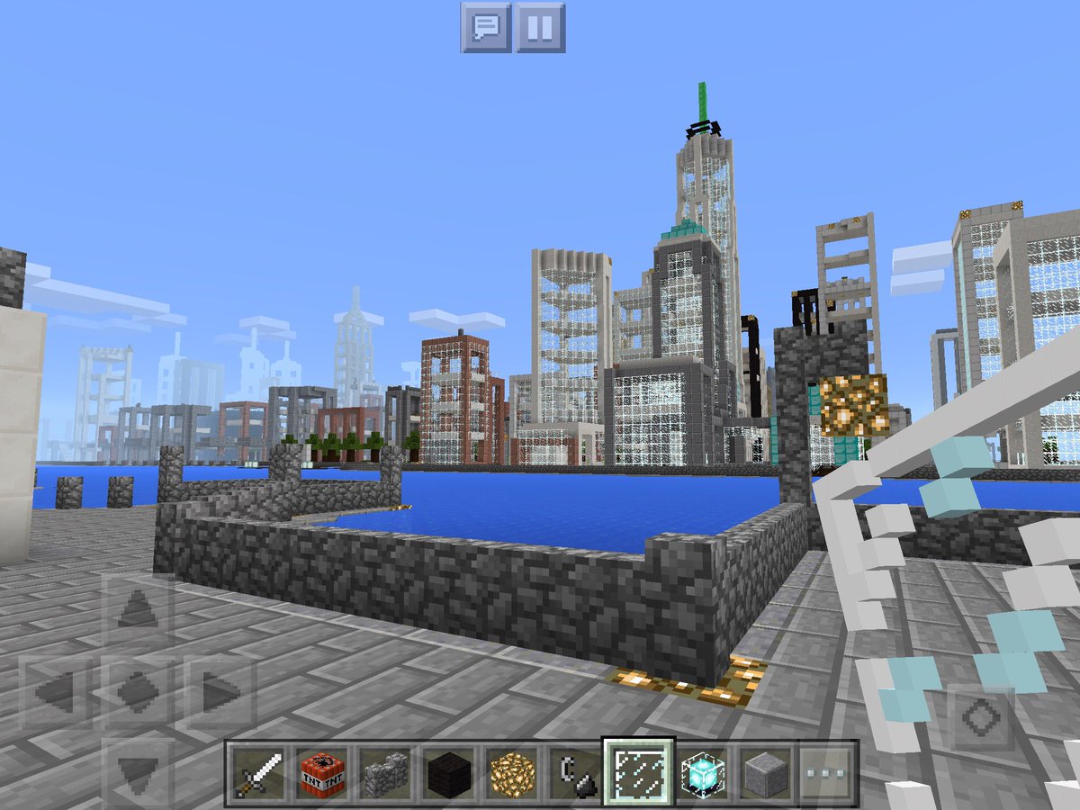 NYC_Minecraft's tweet photo. #NYC #mcpe #minecraft #minehattan #views https://t.co/BUaqox2Ahg