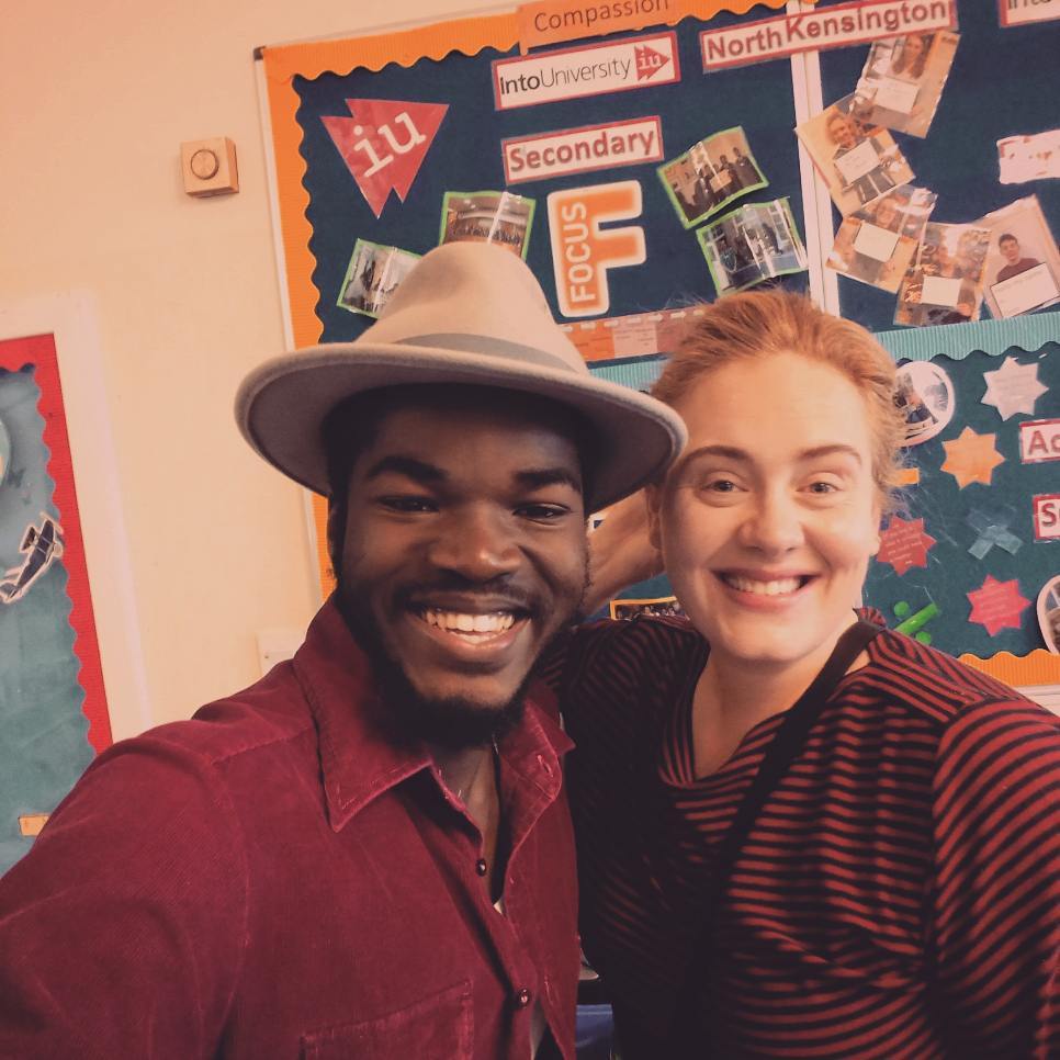 AdeleLive_2017's tweet photo. Adele at IntoUniversity 
Via https://t.co/tJKcdVhlEZ https://t.co/cTC69VGDnn