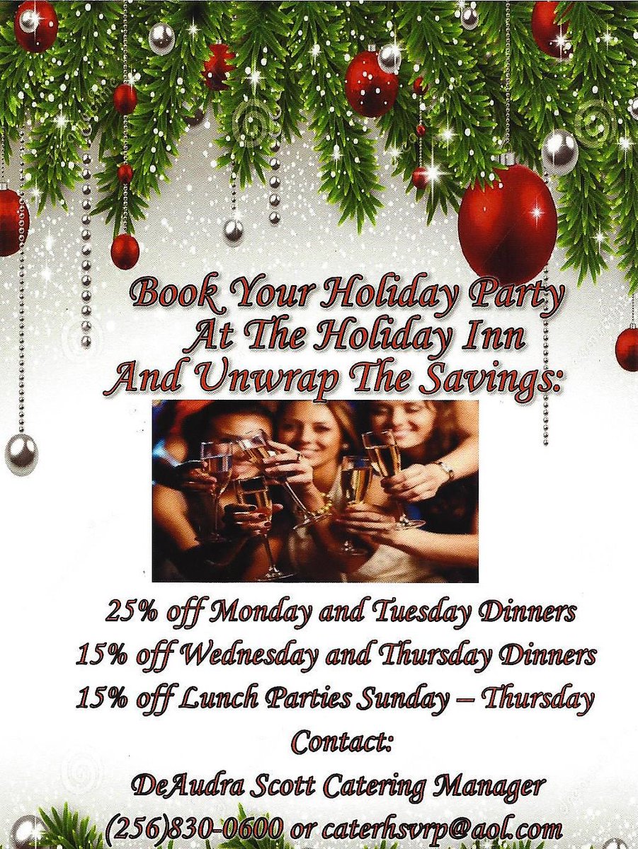 It's never too early to start planning your Holiday Party or any Party! #eventmanagement #Huntsvilleevents #eventprofs #HuntsvilleAL #events