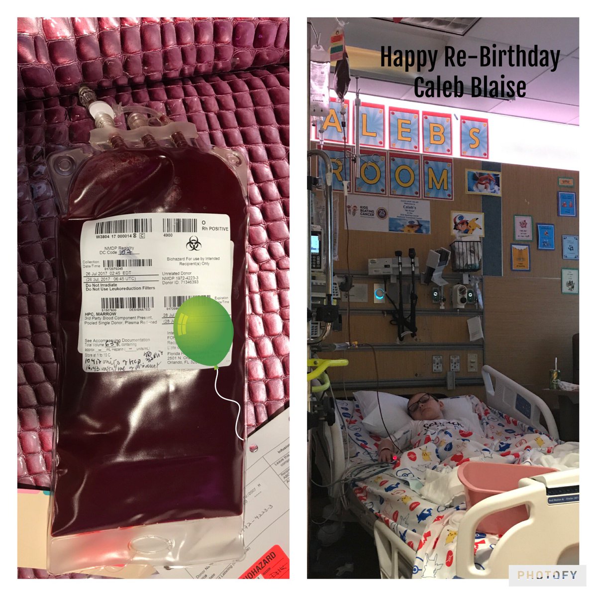 HelpCureCaleb's tweet photo. HAPPY RE-BIRTHDAY CALEB BLAISE! #bethematch #bonemarrowtransplant #kickinitwithcaleb https://t.co/zUW804aY9f