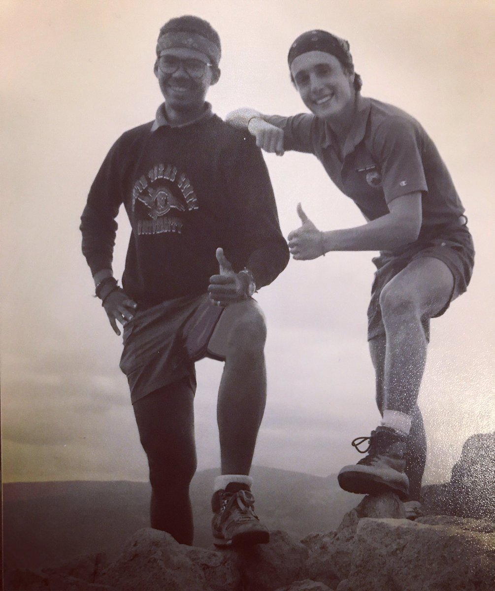 JoeyMcGee's tweet photo. Back in the day my friends! Climbing #toothoftime mountain at Philmont Scout Ranch, NM. #FlashbackFriday #eaglescout #vintage #hair #hiking https://t.co/AJi2IJ0jlA