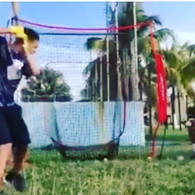 SantosBaseball's tweet photo. Triple Crown Sports Academy MLB prospect Carlos training in Venezuela. He turned 15 this month and has a high projection from pro scouts. https://t.co/qbbwFAWz8l