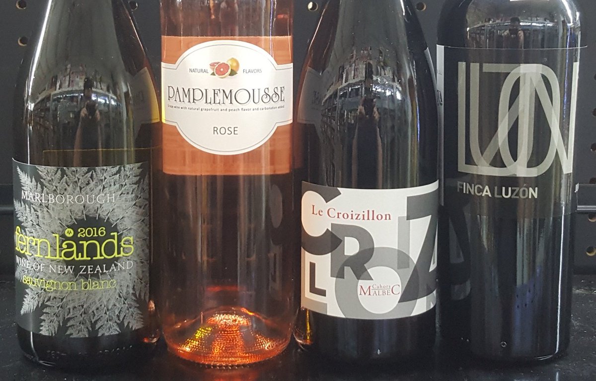 beergeekheaven's tweet photo. Stop in tonight till 7pm and sample this fine assortment of wines from #FernlandsWinery, @BodegasLuzon, #LeCroizillon & #PamplemousseRose https://t.co/tsNtp9lY0O