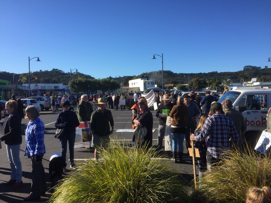 Richard_Prosser's tweet photo. 1080 protest in Whitianga. Great turnout https://t.co/f4KRnRdCx7