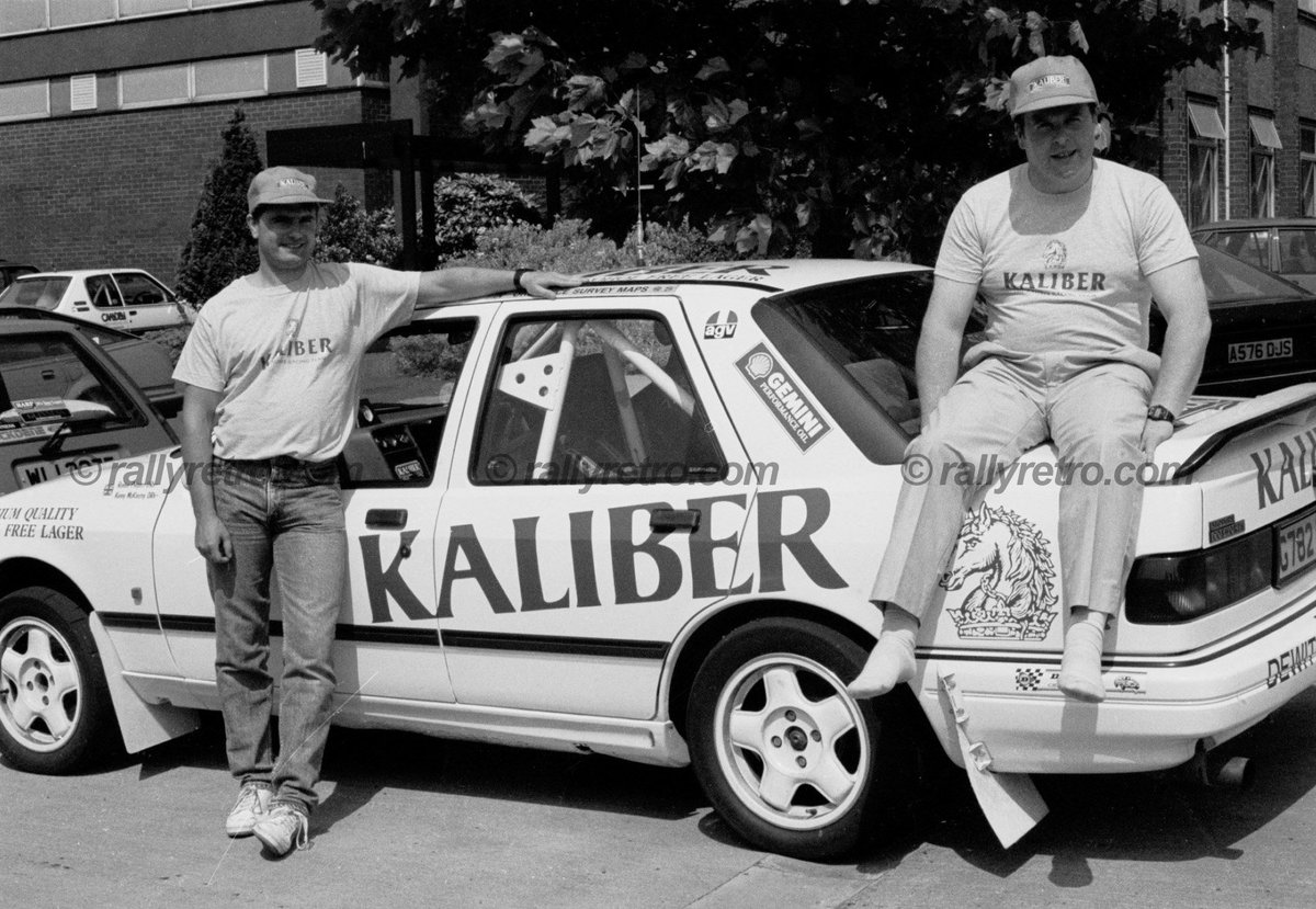 The Kenny McKinstry &amp; Robbie Philpott partnership is together once again this weekend. Here's pic of the pair of them from Ulster Rally 1990