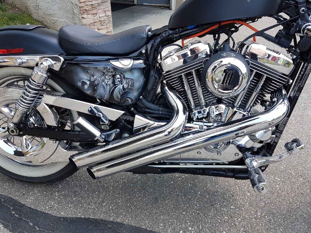 CougarEdmonton's tweet photo. Look at that smile! Adam  picked up his bike parts, airbrushed by Rodrick Fuchs and cleared by Cougar Paint &amp; Collision Inc.

#yeg https://t.co/wSgOvMeC5b