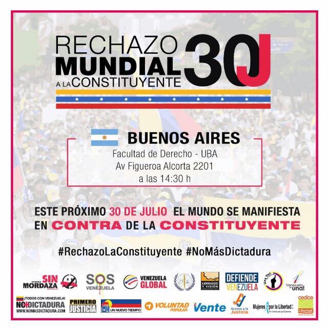 rctv's tweet photo. El 30J en Buenos Aires, saldrán los venezolanos. https://t.co/chds81xFPQ