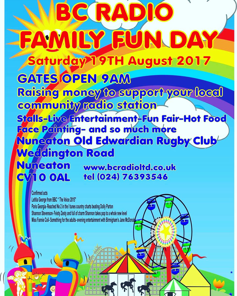 Not long now!
#radio #online #nuneaton #warwickshire #Fundraising