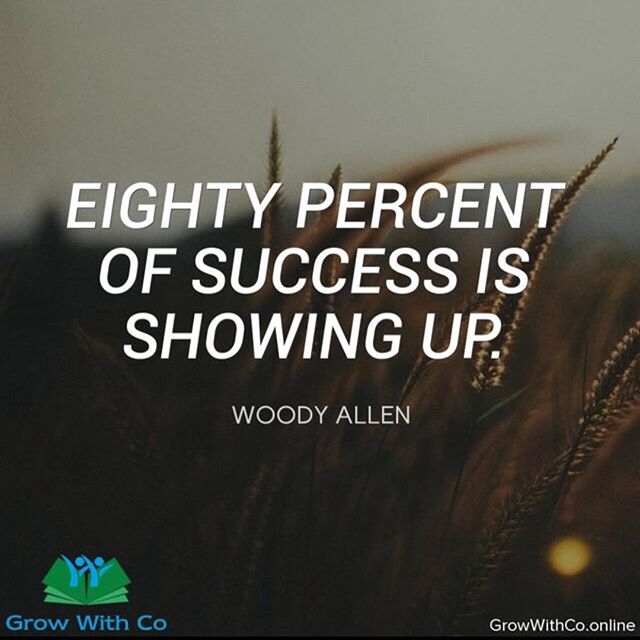 whizztips's tweet photo. Reposting @growwithco:
80% of success is showing up! https://t.co/Ces15E9OCn