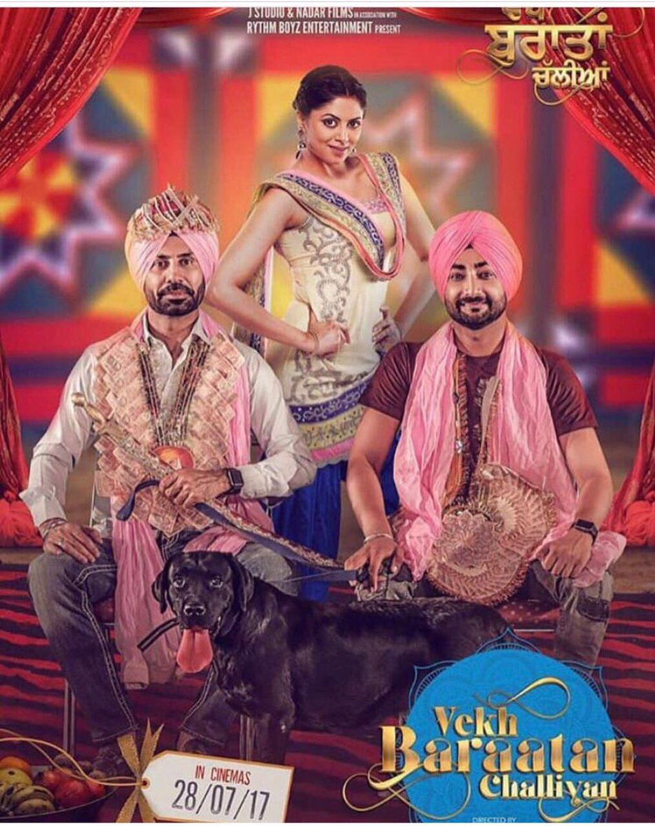 Finally the day arrives for <a href="/BawaRanjit/">Ranjit Bawa</a> <a href="/binnudhillon/">Binnu Dhillon</a> <a href="/Iamkavitak/">Kavita Kaushik</a> Fan's  !!  Are U Going to watch or watched ??
#VekhBaraatanChalliyan