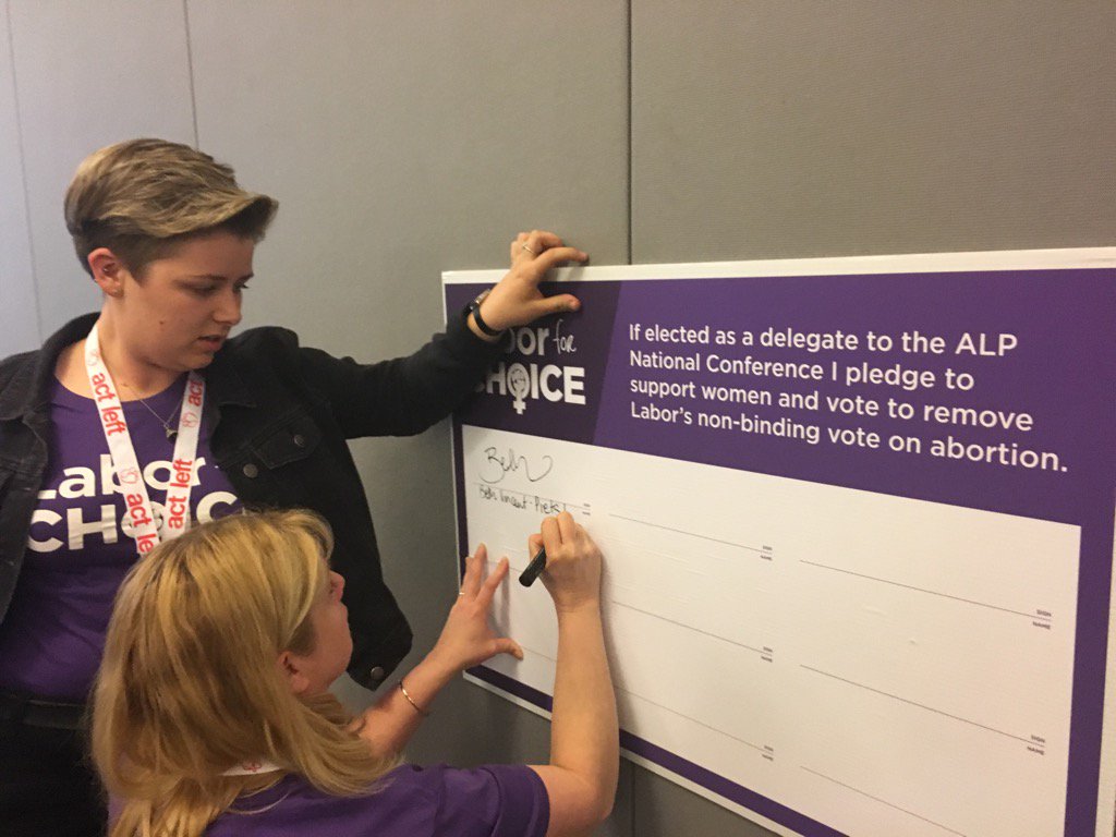 Beth_VP1's tweet photo. If elected to Nat Labor Conf I will vote for binding vote on women's right to choose #ACTLabor17 #laborforchoice https://t.co/ApYY7bZHvD