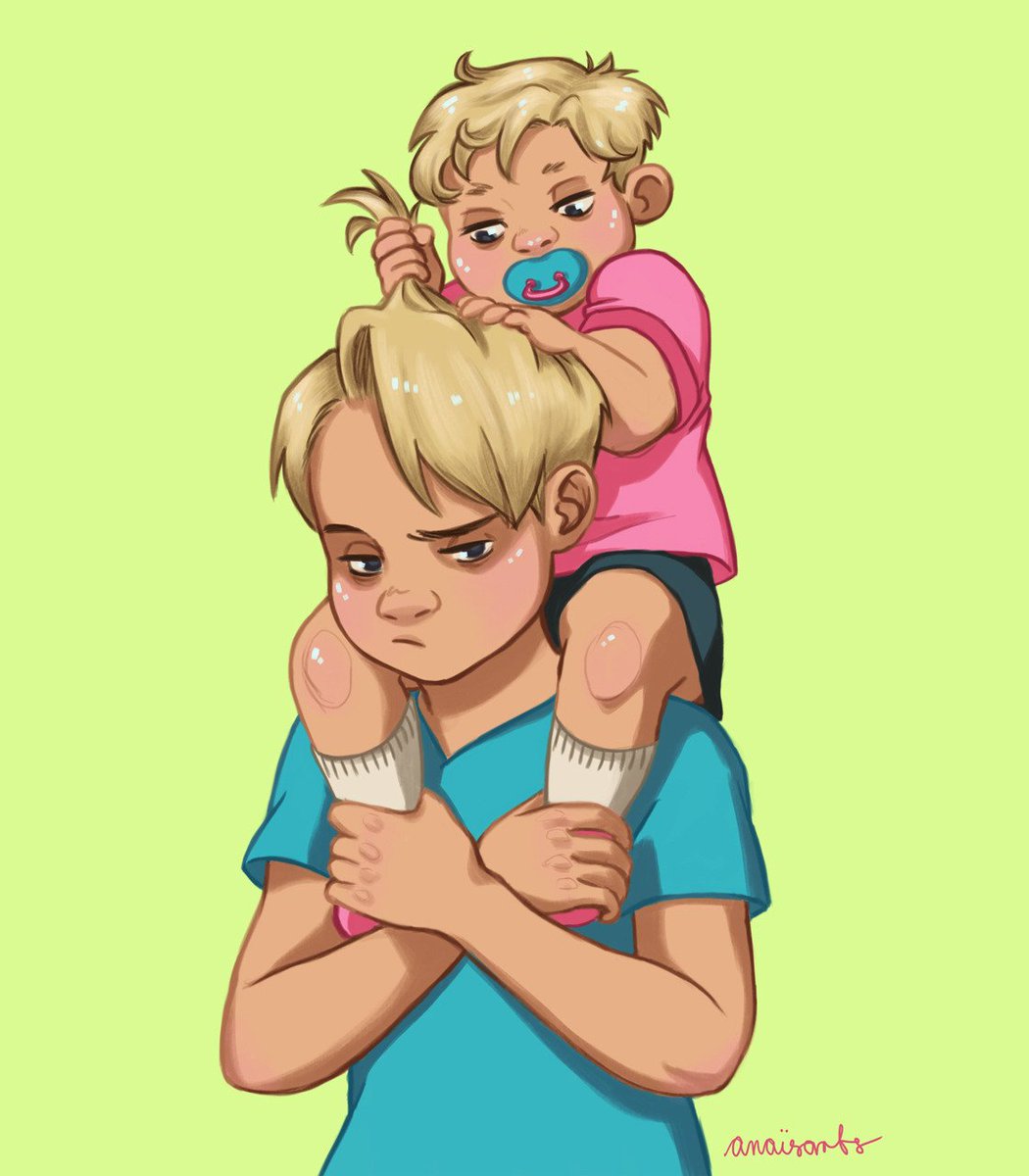 He loves his demon children.
