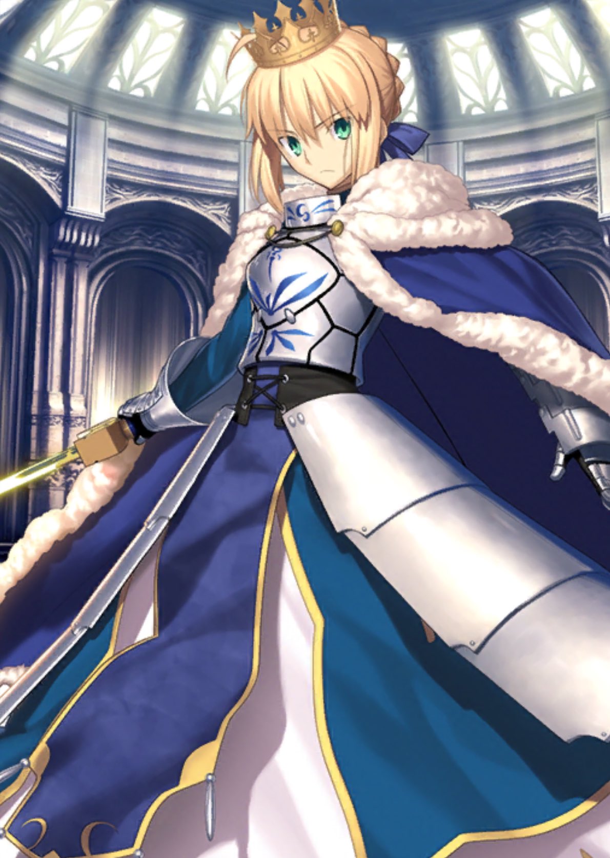 Artoria Pendragon (Saber) V3 アルトリア Fate/GrandOrder , StayNight , Zero Minecraft Skin