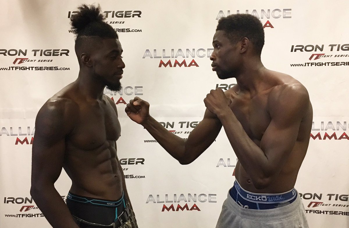 MFTMMA's tweet photo. 155's on the dot &amp; It's On tomorrow night at ITFS-74 Undefeated @DJangoTheMayan Vs Devonte Smith!! #Showtime #MainEvent #RobinsonSmith https://t.co/QsSTbzuKU2