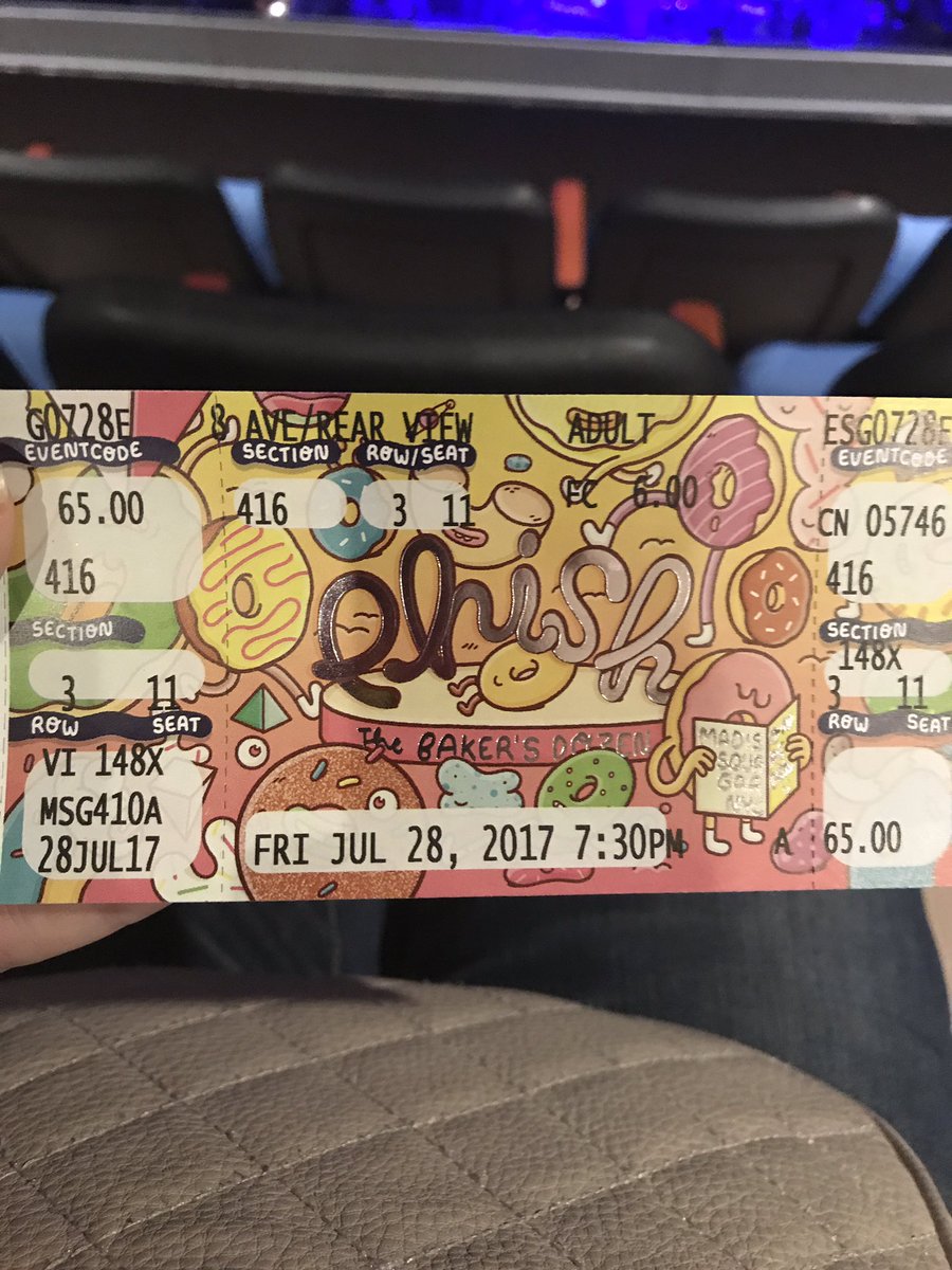 MichelleCavill7's tweet photo. Row 3. Seat 11. That'll work. #311 #exitable @311 @NickHexum @pnut https://t.co/xJQvApPbOe
