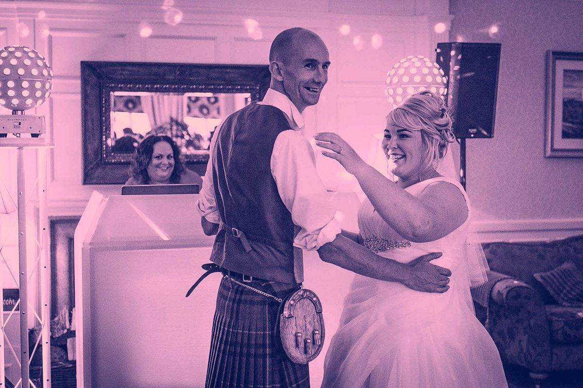 💖 DJ &amp; Lighting entertainment supplied by us at - revolutionnights.co.uk #brideandgroomsfirstdance #enterkinehousehotelweddings #annbank 💖