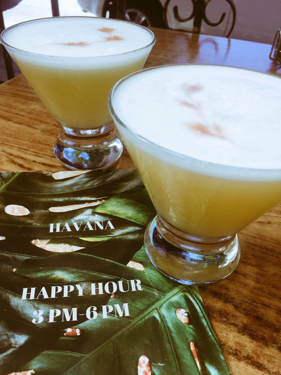 PacificLisaJ's tweet photo. Perfect way to end the week drinking delicious El Gobernador Sours on the Havana Patio!  @MiguelTorresCL @HavanaVancouver #ElGobernador https://t.co/qSc7ftxy2D