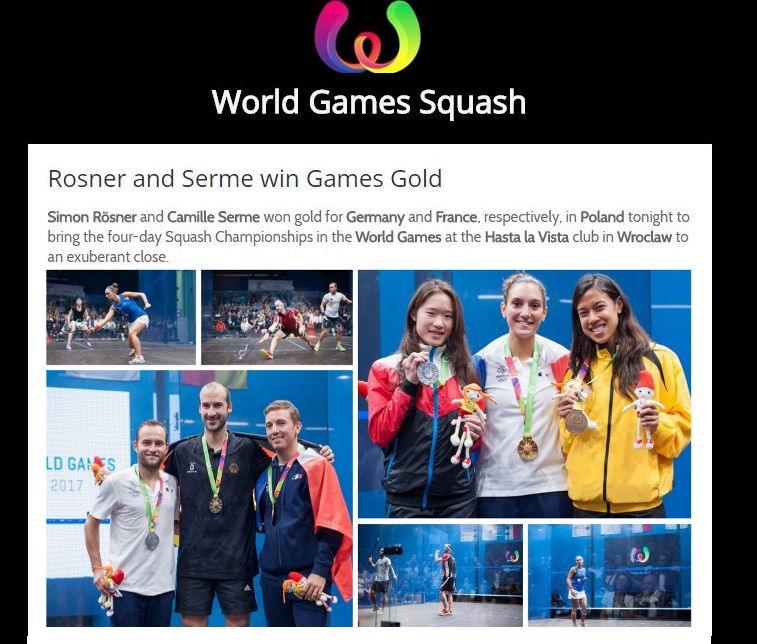 World Squash (@worldsquash) on Twitter photo World Games : <a href="/simonroesner/">Simon Rösner</a> and @CamilleSerme claim Games Gold in Wroclaw ... goo.gl/hn5BJZ World Games : <a href="/simonroesner/">Simon Rösner</a> and @CamilleSerme claim Games Gold in Wroclaw ... goo.gl/hn5BJZ