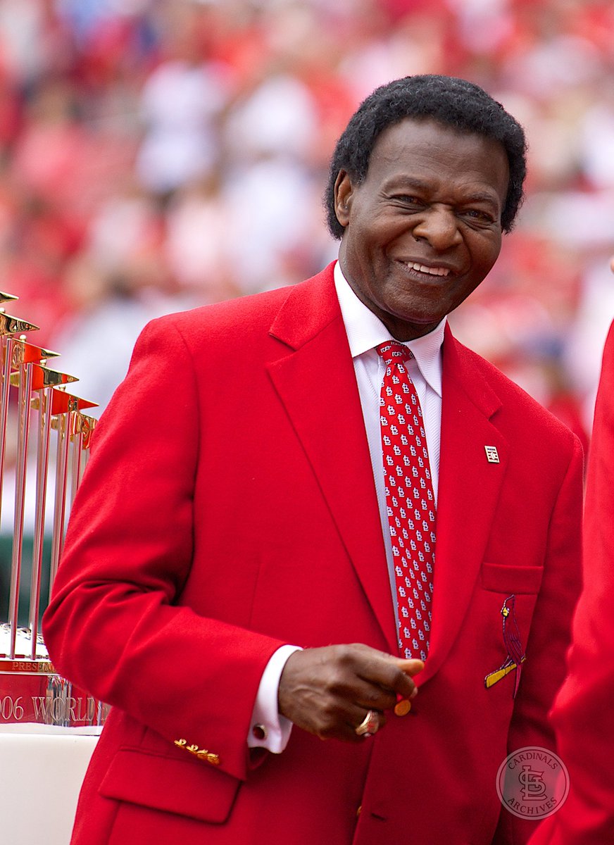 Cardinals's tweet photo. Today, Hall of Famer Lou Brock was informed by his doctor that he is cancer free. We can't wait to see Lou back at the ballpark. #STLCards https://t.co/kNhsu7s5m5