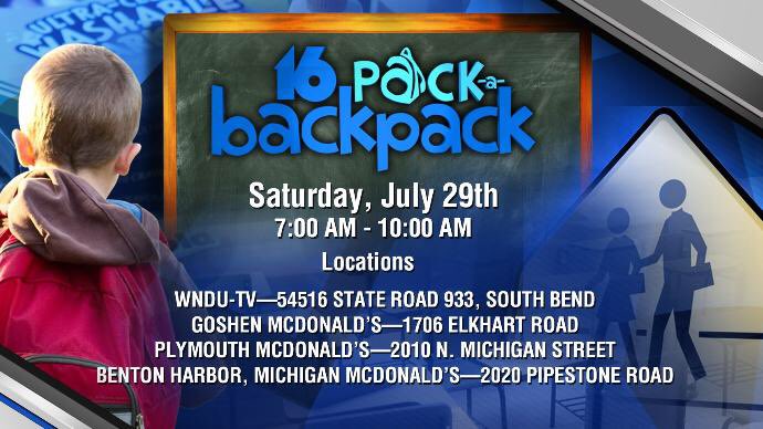 JoshuaShortTV's tweet photo. Get an early start!
Hit up McDonald's in Plymouth!
Hang out with me and my photog @BenPatrick1993
Help the kids!
#16PackABackpack https://t.co/LcQCRaU9sL
