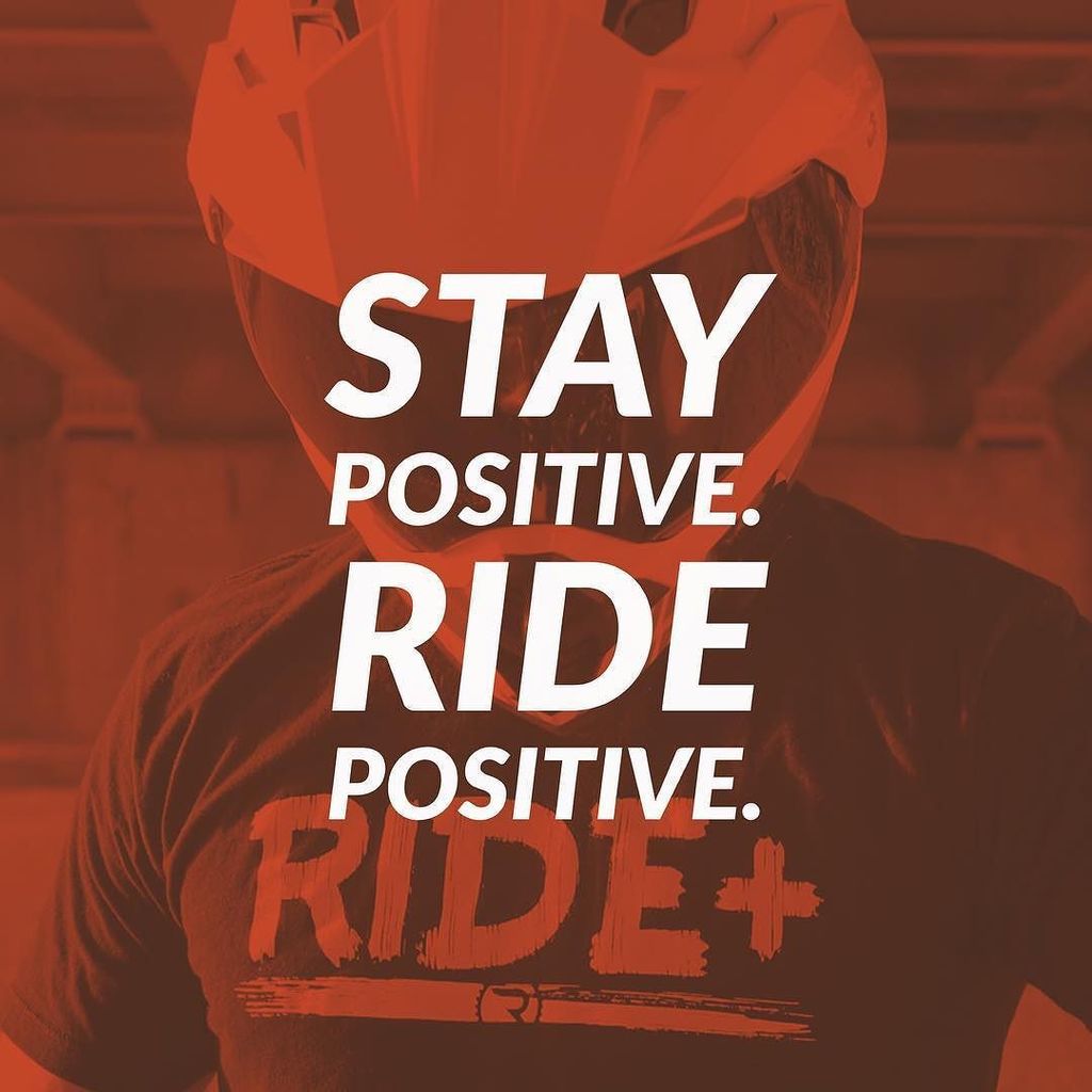 Notes4AB's tweet image. Stay positive. Ride Positive. #rideapparelco