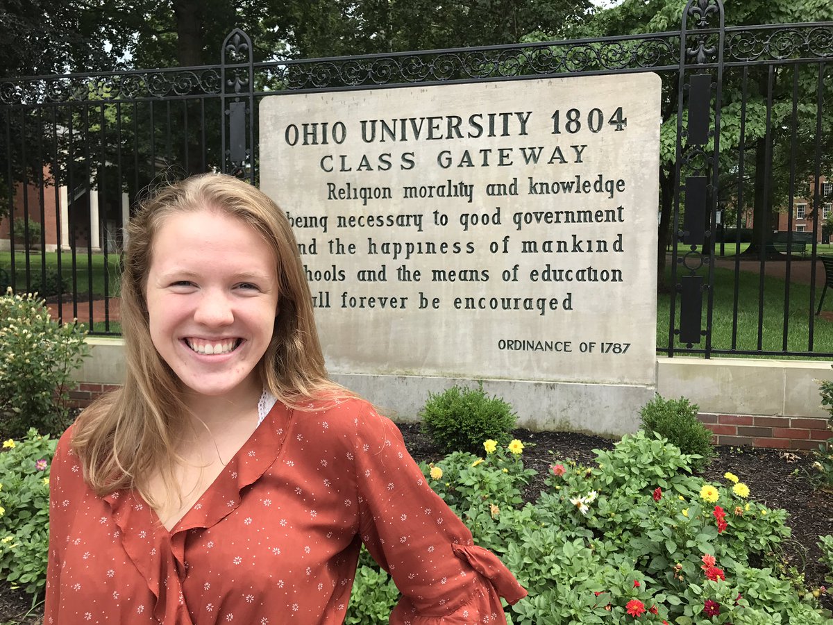 chryspeterson's tweet photo. @ohiou visit was so fun today. Beautiful campus and @scrippsjschool was SO impressive! #willshebeabobcat? #collegetour2017 https://t.co/PCRT5yY3Pr