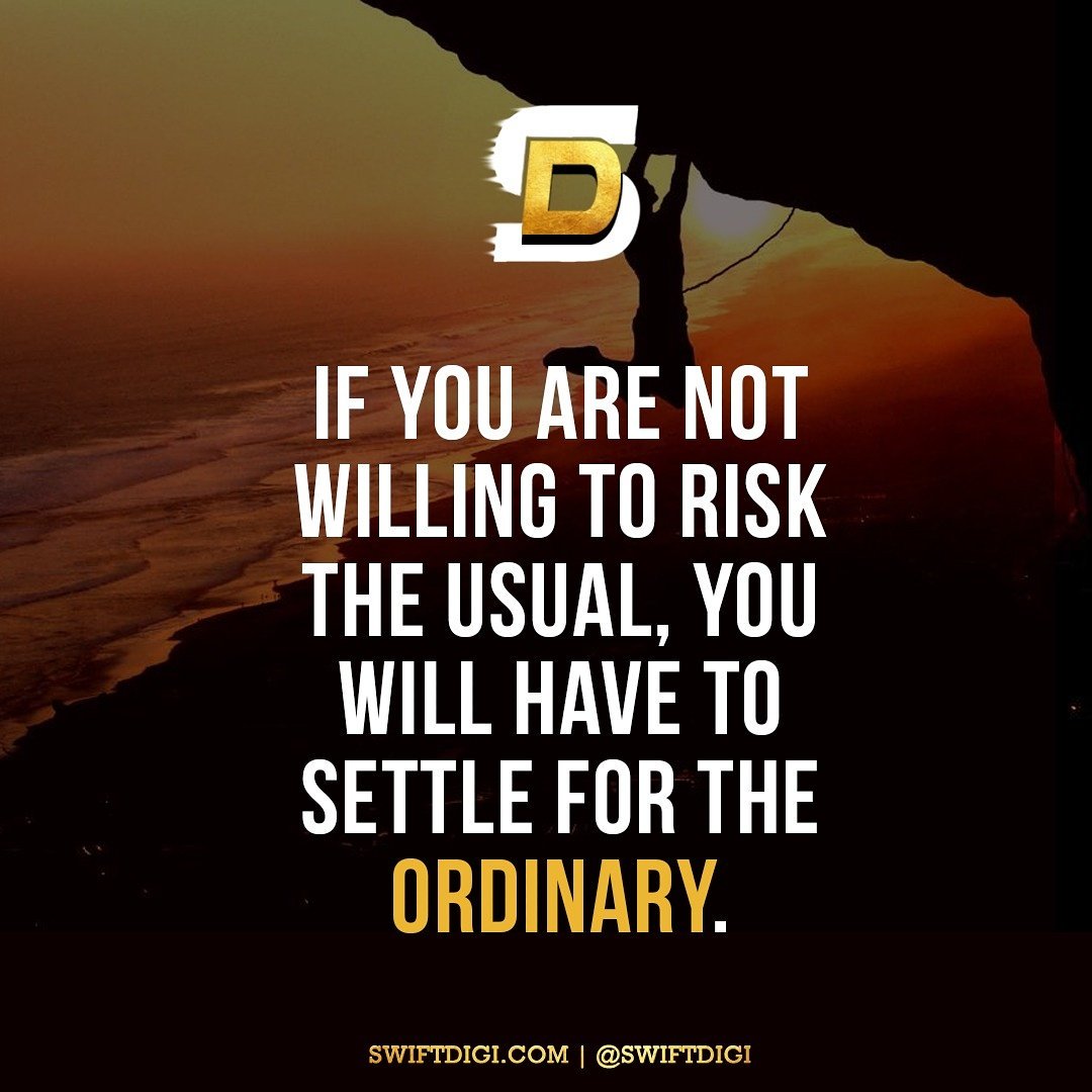 SwiftDigi's tweet photo. Go take a chance. You never know how good something might turn out to be. Great things never come from comfort zones.  #motivation https://t.co/J0HeiFEFlB