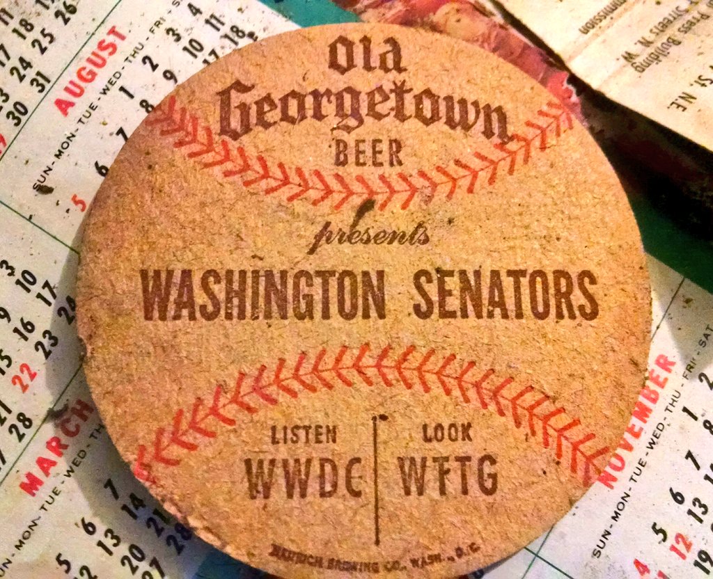 mickey_lew's tweet photo. Found this while removing old kitchen cabinets tonight; no date present @heurichhouse @beermadeclear @dcbeer @DC101 @fox5dc @Nationals https://t.co/P4Tcit3iCK