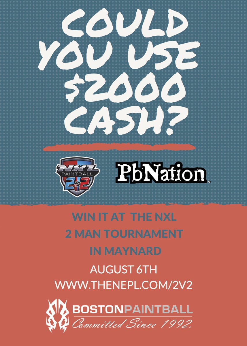 BostonPaintball's tweet photo. #summer #fun #nxl #2vs2 #win 🏆💰🌮🌮 #sundaysareforwinning #BIG @NxlPaintball @PbNation https://t.co/CGKeeYySwk
