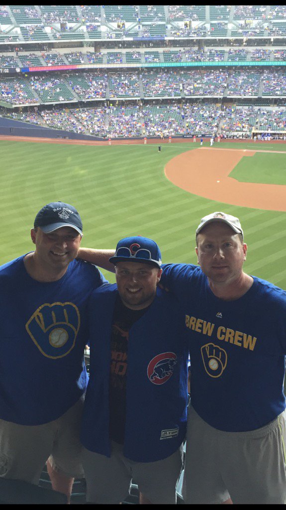 Taking in the Brewers/Cubs game before tennis cranks up!  <a href="/ShwaubyTennis/">Ashwaubenon Tennis</a>