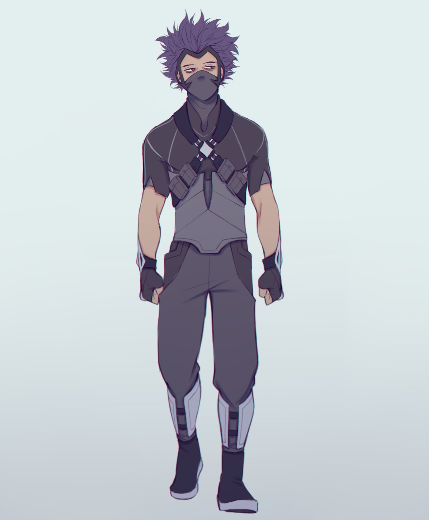 26. Shinsou's hero costume design. 