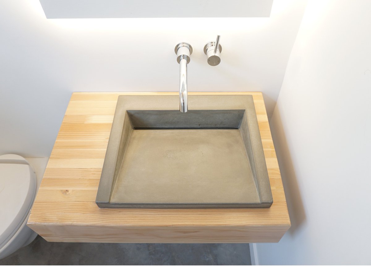 GreyscapeStudio's tweet photo. The #FloatingVanity is a #repurposed off-cut from a beam #concrete #sink #handcrafted #bathroomdecor #bathroomdesign #modernarchitecture https://t.co/ocLVXJd9Cg