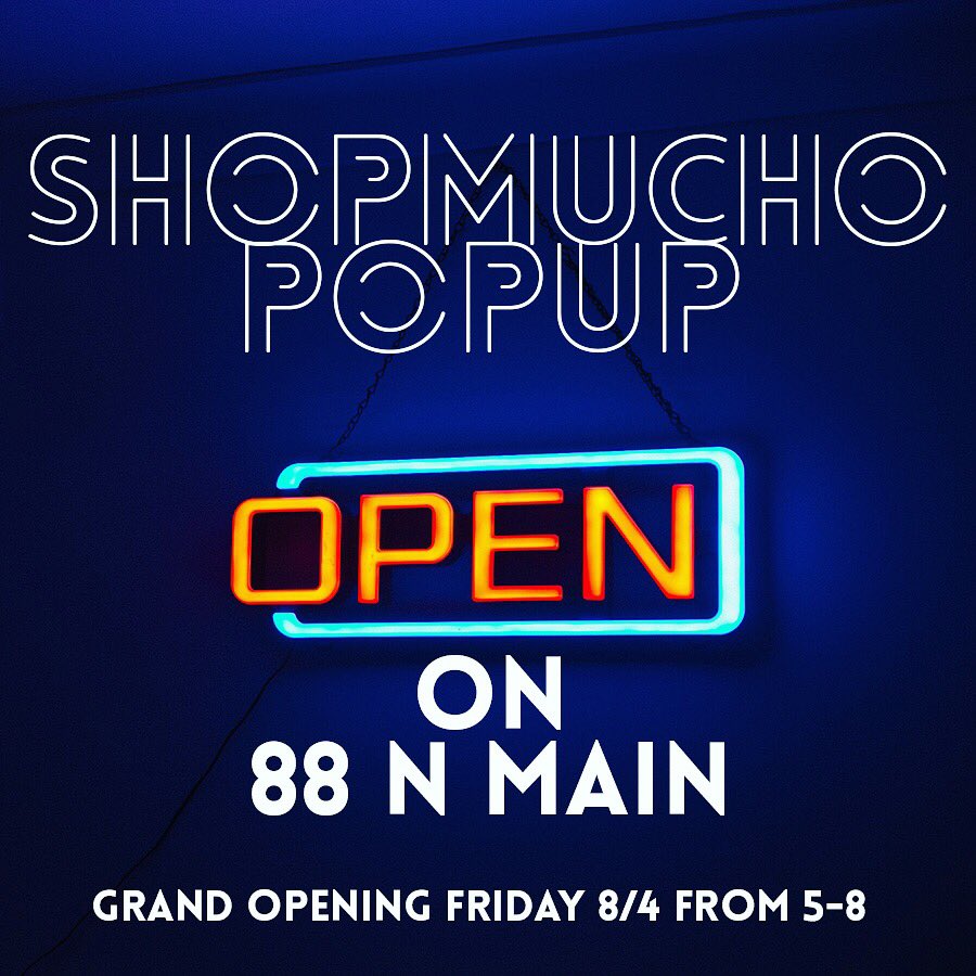 ShopMucho's tweet photo. Exciting news y'all! We're setting up shop on 88 N Main. Please join us for a "grand opening" party on Friday August 4th #shoplocal #memphis https://t.co/jnpcXD5jEe