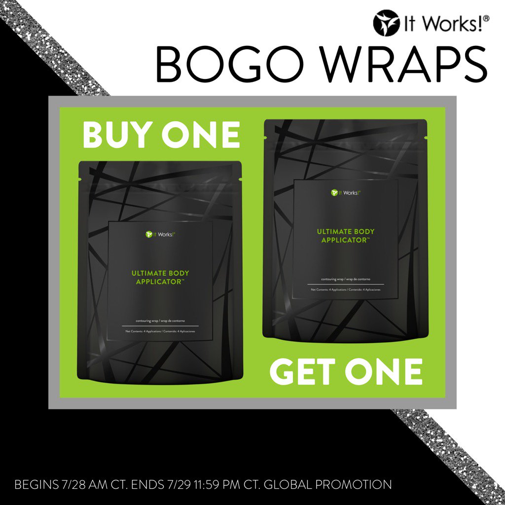 RandomlyRetro77's tweet photo. #BOGO deal of those #crazywraps from @ItWorksGlobal
Comment or DM if you're interested
#weightloss #wraps #healthylife #body #newyou https://t.co/15pz6d6djF