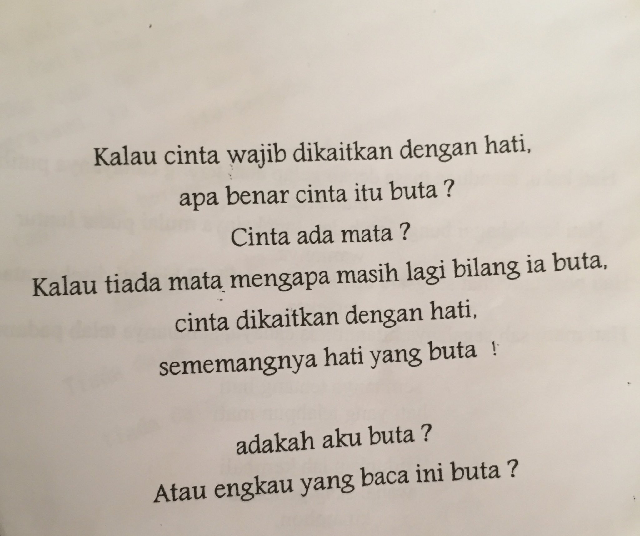 The Baginda Ø¯Ø± ØªÙˆÛŒÛŒØªØ± Ramai Yg Kata Cinta Itu Buta Tapi Sebenarnya Hati Yg Buta Mohon Sedar Diri