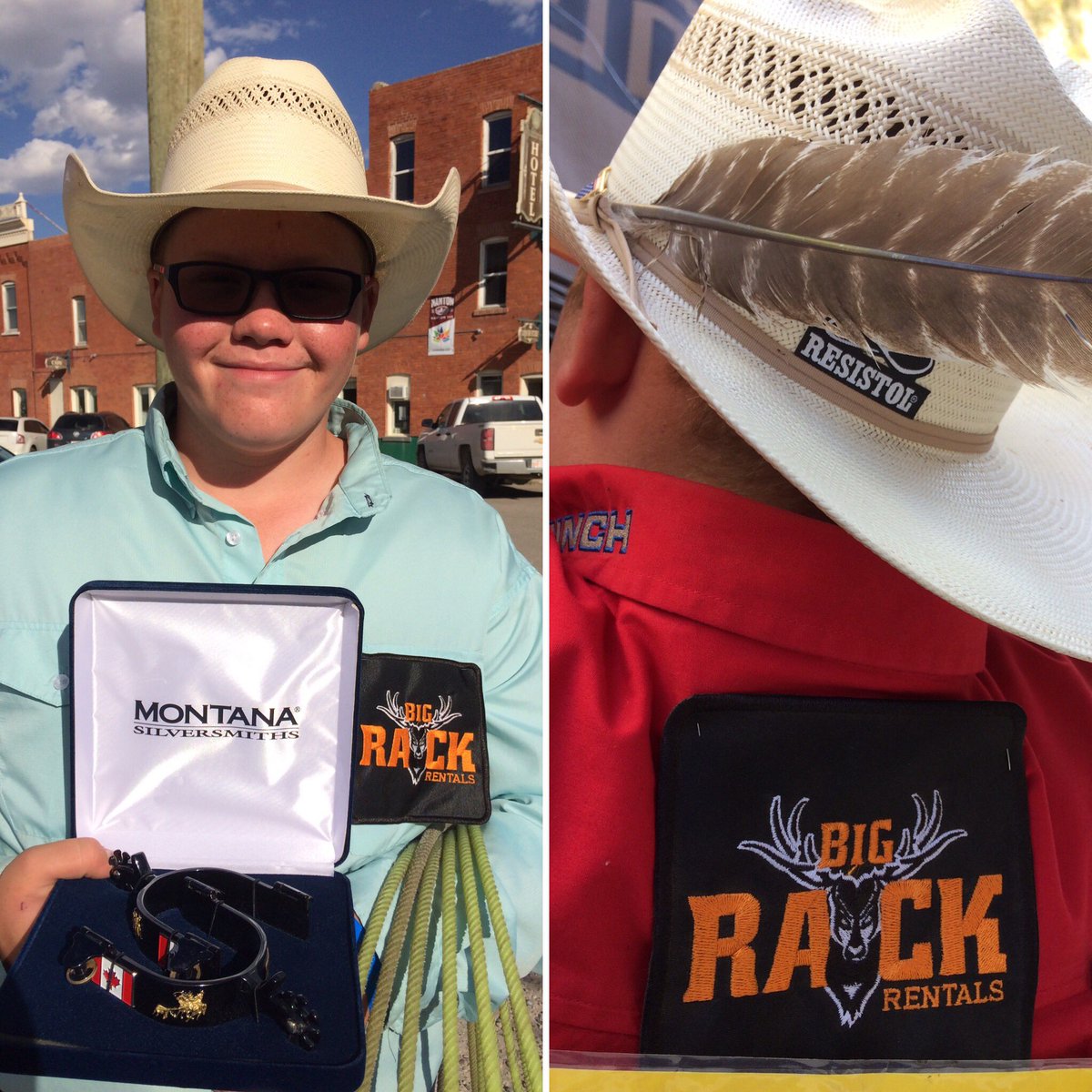 A go round win in the team roping for Cashman and @BigRackRentals at the Canadian High School Rodeo Finals