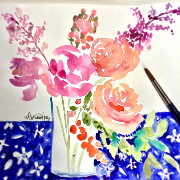 CorinneHaig's tweet photo. Happy Friday Flowers! #watercolor #surfacedesign #illustration #flowerart #wallart #interiordesign #artist #bouquet #flowerarrangement #art https://t.co/2GfMo3hBOx