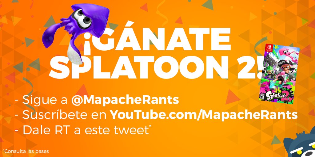 MapacheRants's tweet photo. ¡GÁNATE SPLATOON 2! Checa este video y sigue los pasos para poder participar. ¡RT RT RT!

➡️ https://t.co/hjW80E2Q9A https://t.co/tBx288lrCz