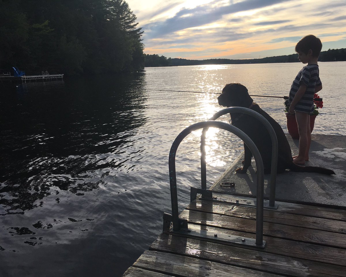 Roosloan's tweet photo. No pants no problem #fishing @marnybee #cottagelife #teachingsummer https://t.co/okmlwDUySl