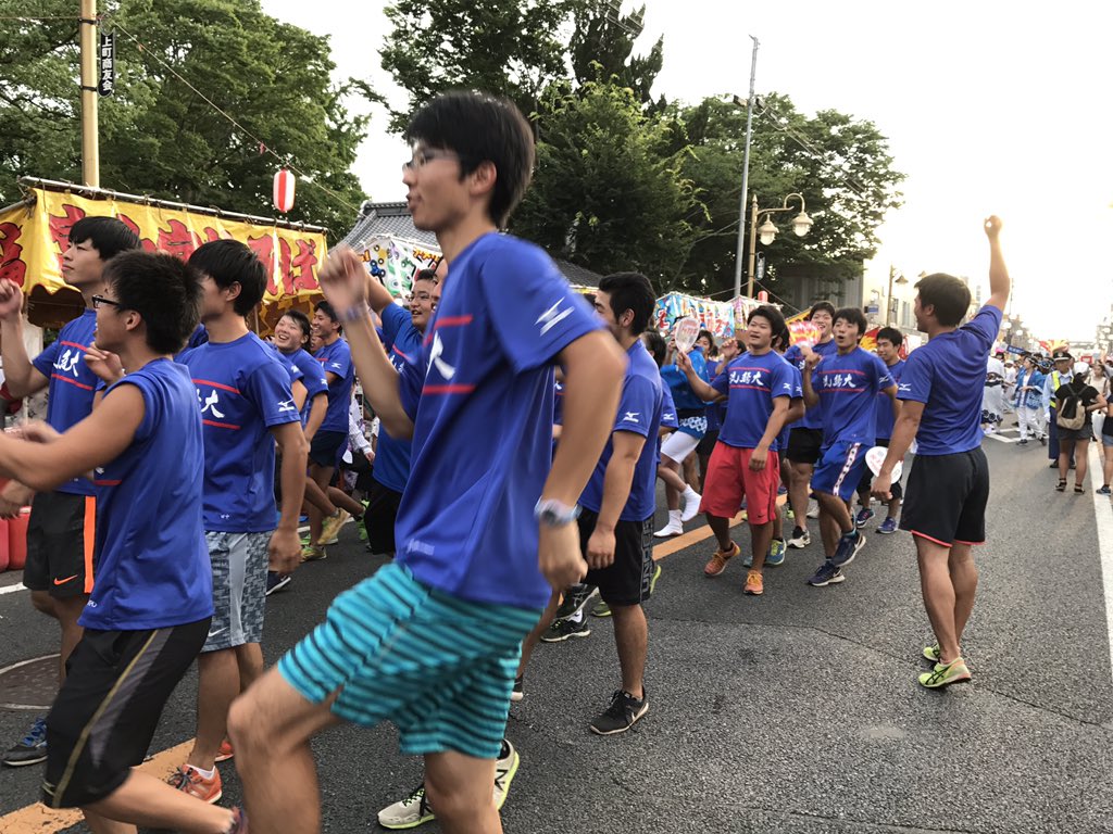 流通経済大学陸上競技部 Twitterren 22日 土 に龍ケ崎市で開催されたryuとぴあ音頭パレードに 陸上部１ ２ ３年生が参加しハッスル賞を頂きました